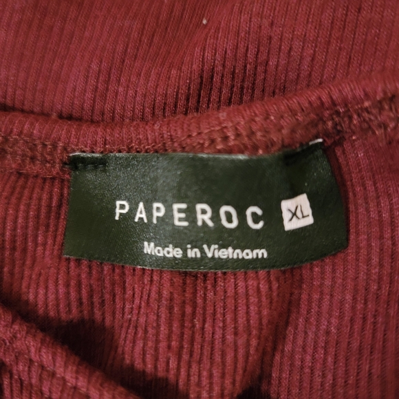 Maroon Ruffled Bodysuit - Picture 3 of 3